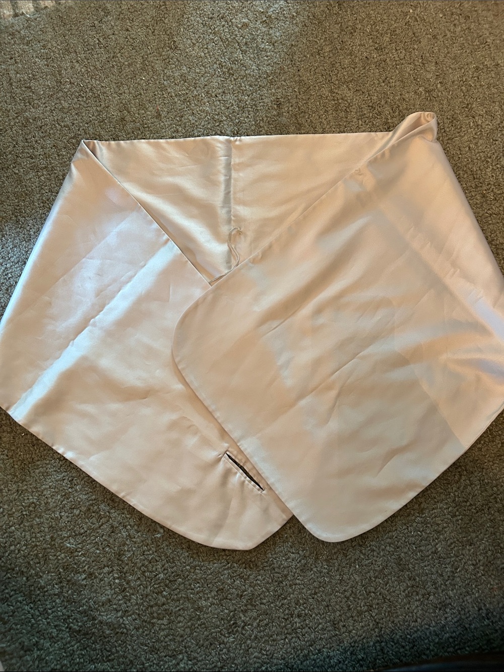 Adrianna Papell Pale Cream Satin Wrap Scarf